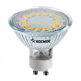 Лампа светодиодная LED GU10 5Вт 220В 3000К Космос Lksm_LED5wGU10C30
