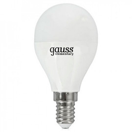 Лампа светодиодная LED Elementary Globe 6Вт E14 4100К Gauss LD53126