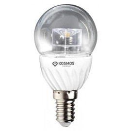 Лампа KOSMOS premium LED 4Вт ШАР ПРОЗРАЧНЫЙ 45мм E14 230v 4500K