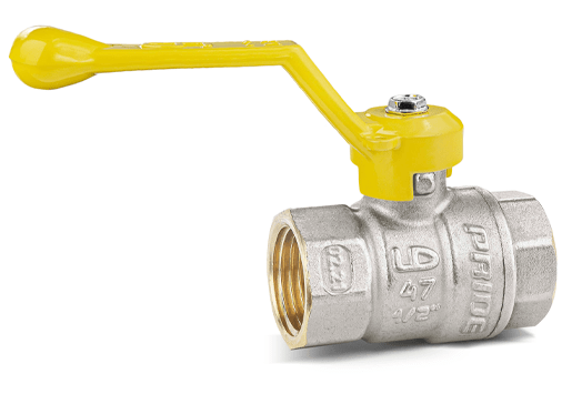 Кран шаровой латунный никелированный 11б27п Ду15 Ру40 (1/2') ВР/ВР рычаг GAS