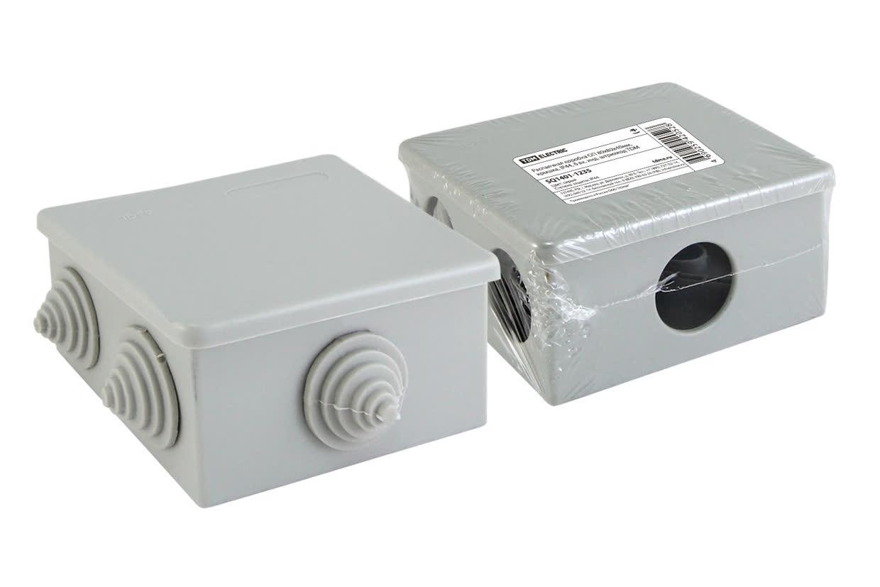 Коробка распаячная КР 100х100х29 ОП белая IP40