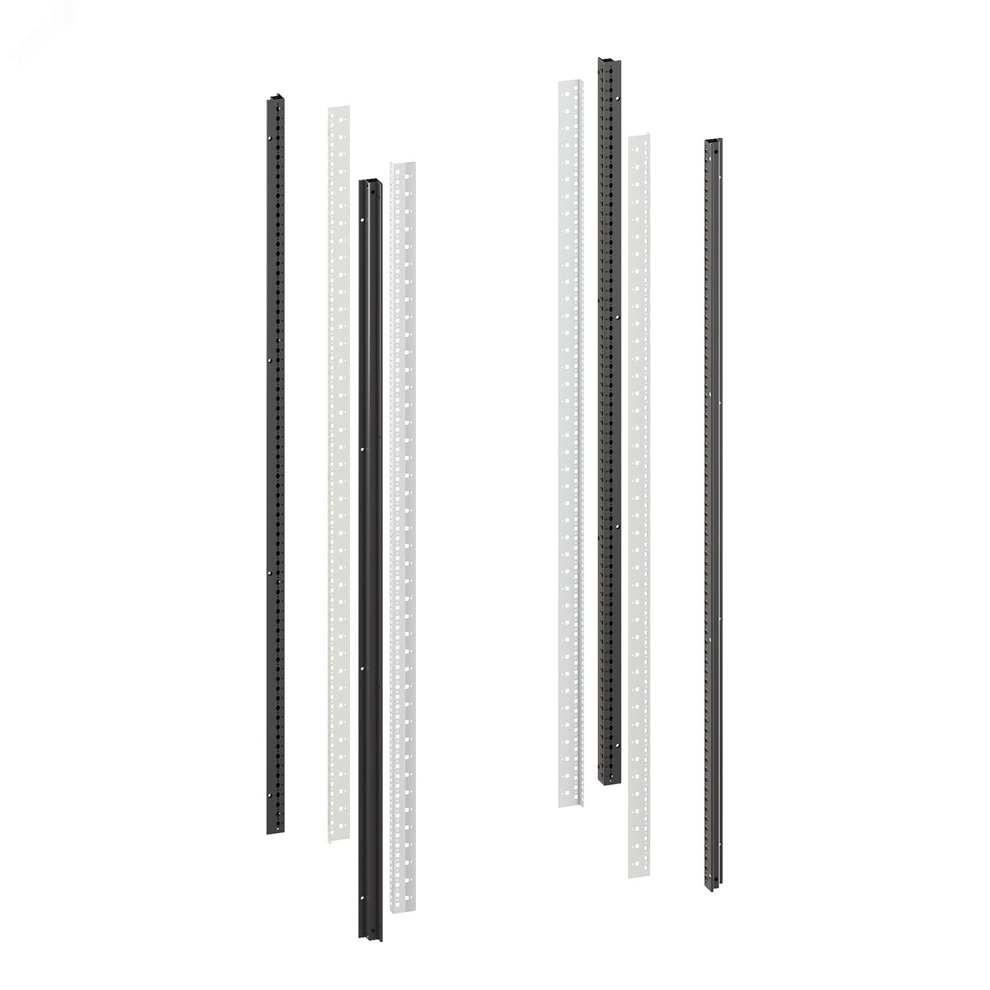 Стойки вертикальные комплект для 42U IT-CQE       RAL9005