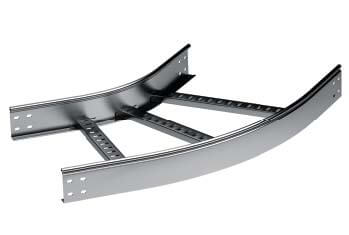 Угол горизонтальный 45 градусов 50x400 R600 лонжерон 1,5 мм горячеоцинкованный в комплекте крепежные элементы соединительные пластины