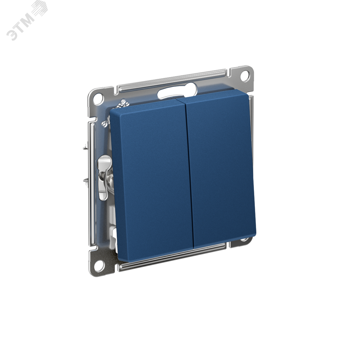 ATLASDESIGN 2-клавишный переключатель, перекрестный, 2 x сх. 7, 10АХ, механизм, АКВАМАРИН