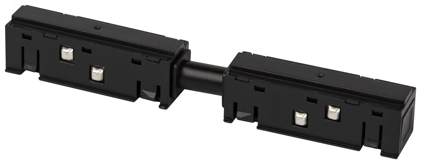 Коннектор питания прямой для магнитной трековой системы NOVA 48V TRM20-PCL-B черный