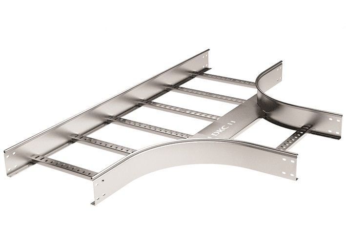 Ответвитель Т-образный 80х400 R900 горячеоцинкованный в комплекте крепежные элементы соединительные пластины