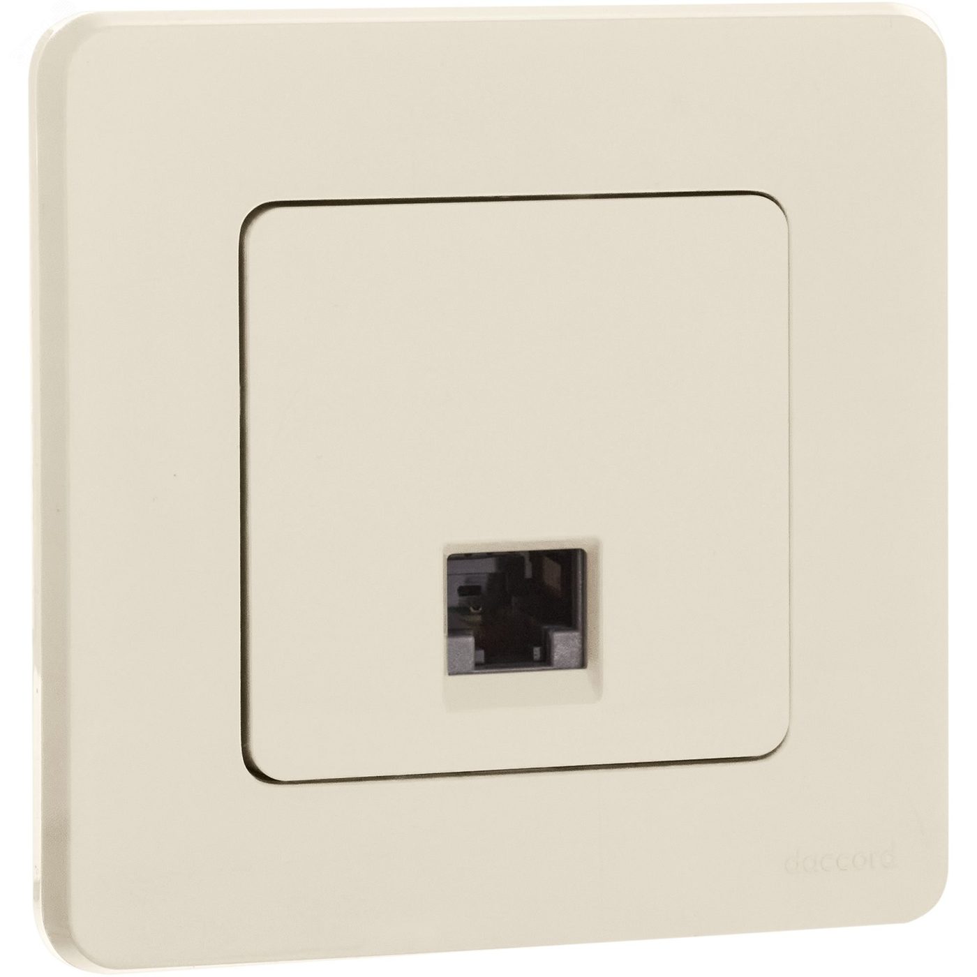 Розетка компьютерная RJ45 категория 5Е UTP слоновая кость INSPIRIA