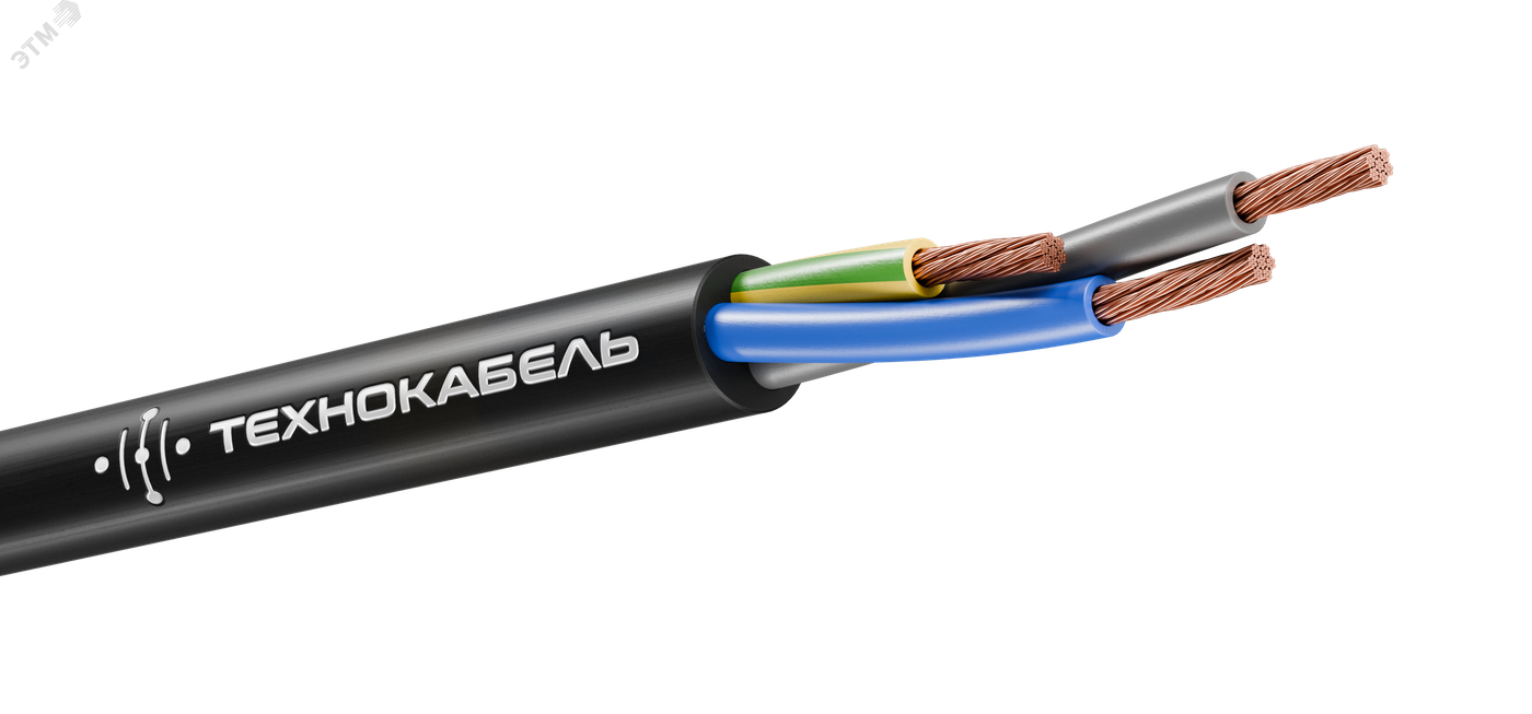 Кабель силовой КГТП-ХЛ 3х1,5(N,PE) 220/380-3 ТРТС