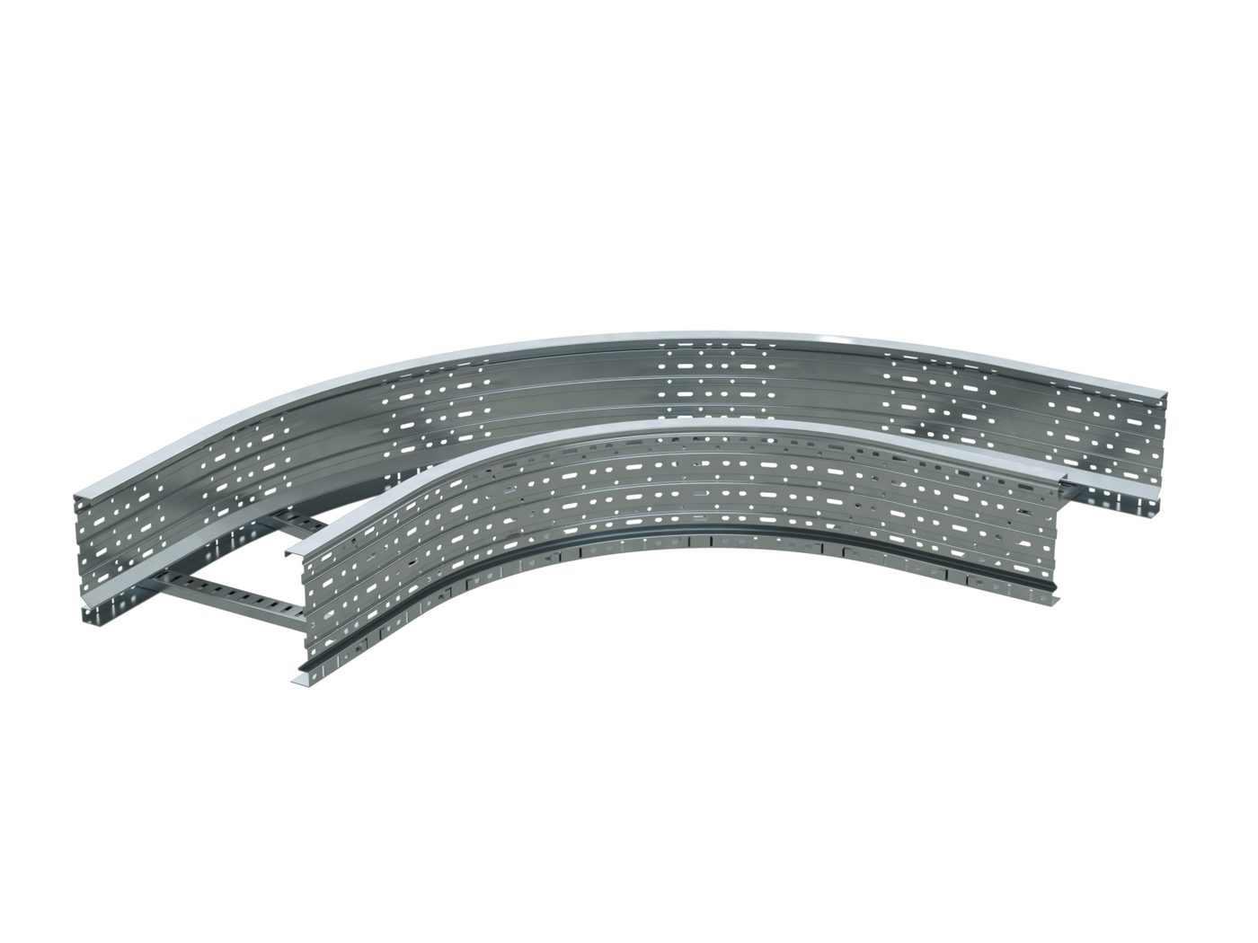 Угол лестничный 90 гр 150x600, R600, горячий цинк