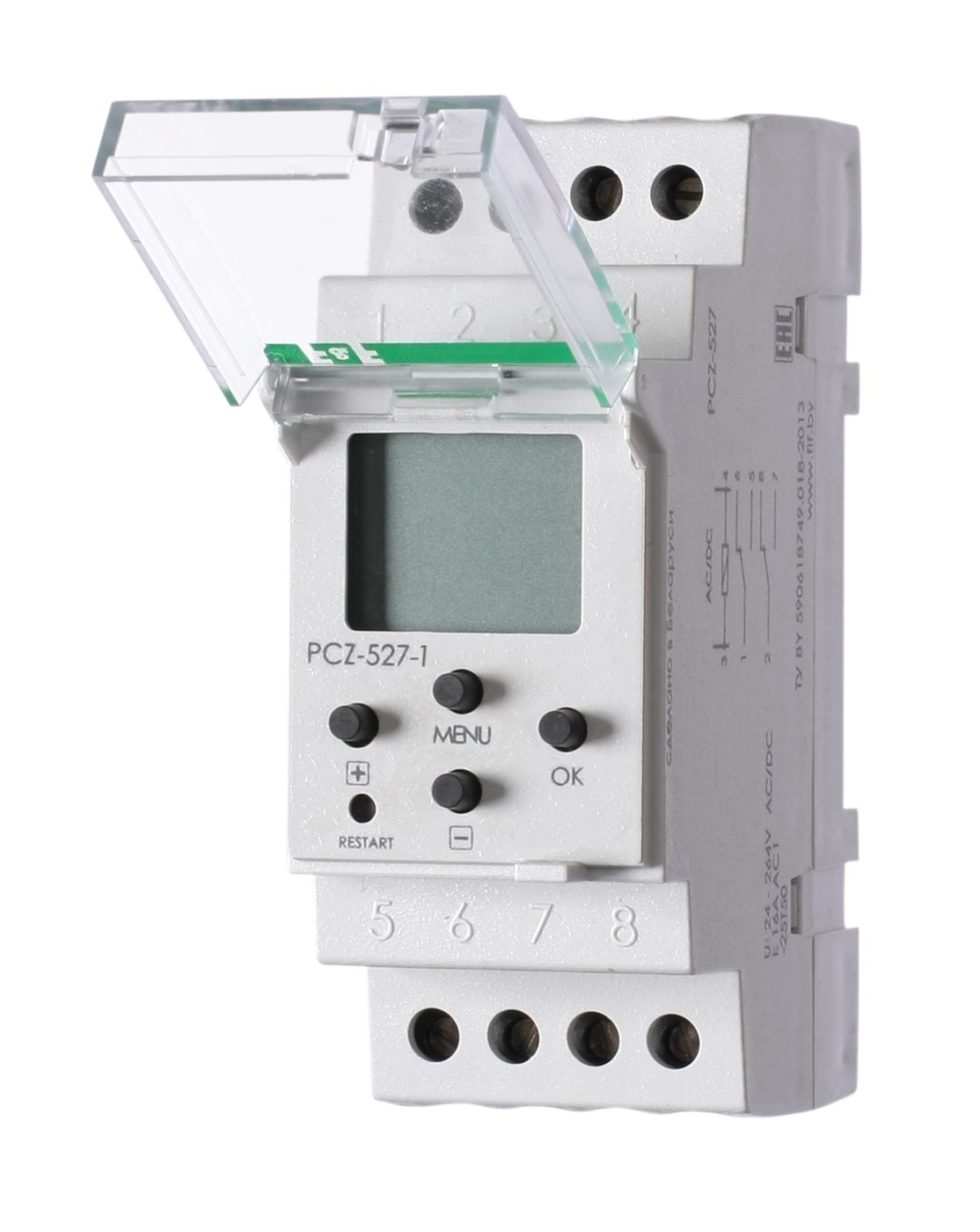 Реле времени PCU-510-1 ACDC24B/AC230B УХЛ4 задержка на включение или отключение, плавная установка, 2 переключающих контакта