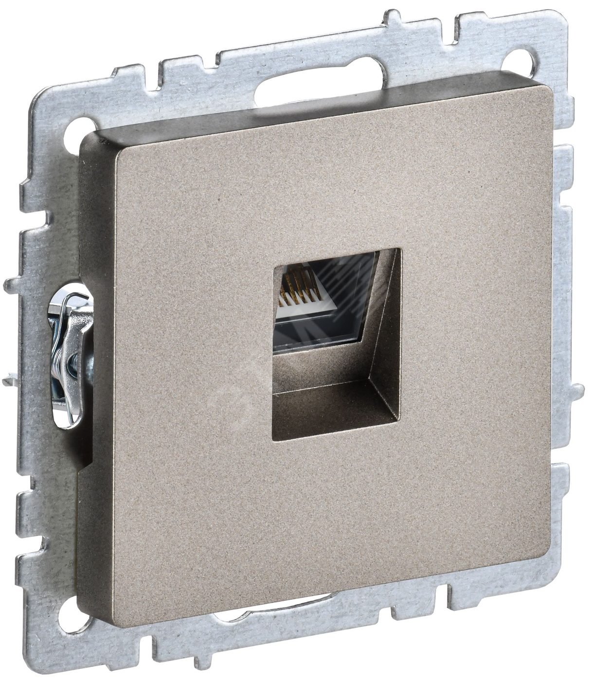 BRITE Розетка компьютерная RJ45 кат.5E РК10-БрШ шампань