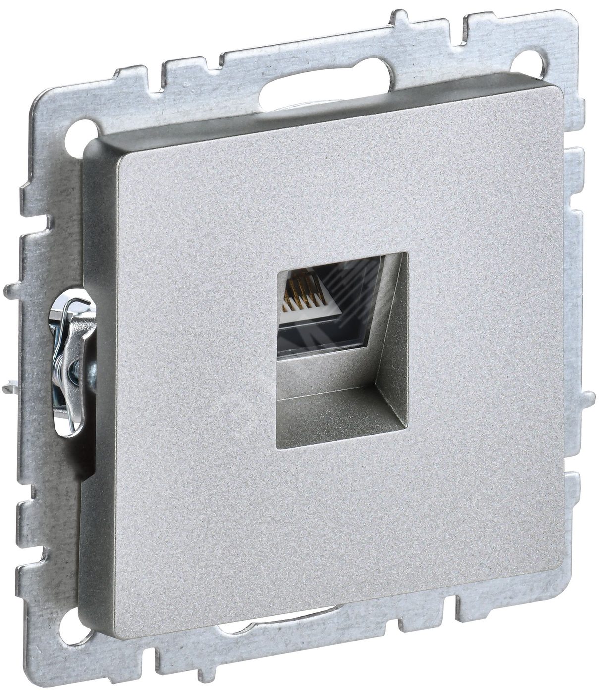 BRITE Розетка компьютерная RJ45 кат.5E РК10-БрА алюминий