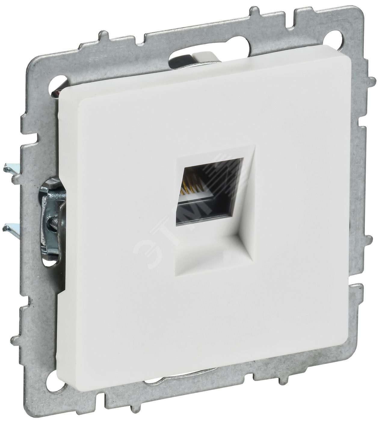 BRITE Розетка компьютерная RJ45 кат.5E РК10-БрАБ арктический белый