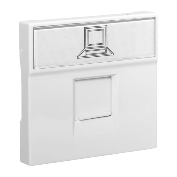 Розетка настенная TERACOM Cat.5E неэкранированная 2 порта RJ-45 Dual IDC белая