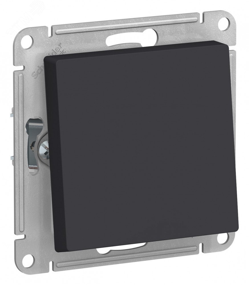 ATLASDESIGN AQUA 1-клавишный ПЕРЕКЛЮЧАТЕЛЬ IP44, сх.6, 10АХ, механизм, КАРБОН