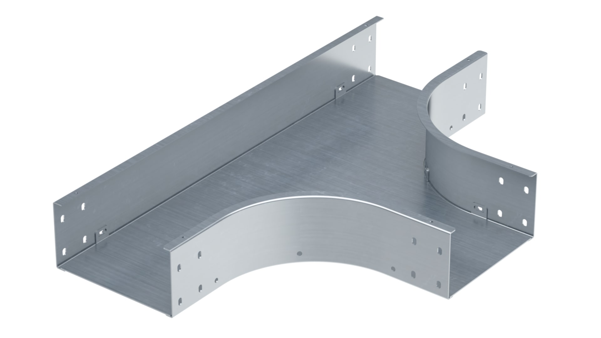 Ответвитель Т-образный 80х500 1,2 мм горячеоцинкованный в комплекте крепежные элементы соединительные пластины