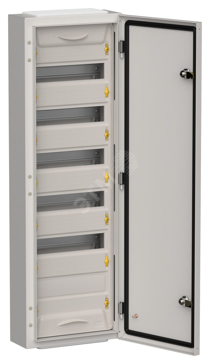 TITAN 5 Корпус металлический ЩРн-72 (1х72) 960х310х140мм IP54 серый (одна дверь)