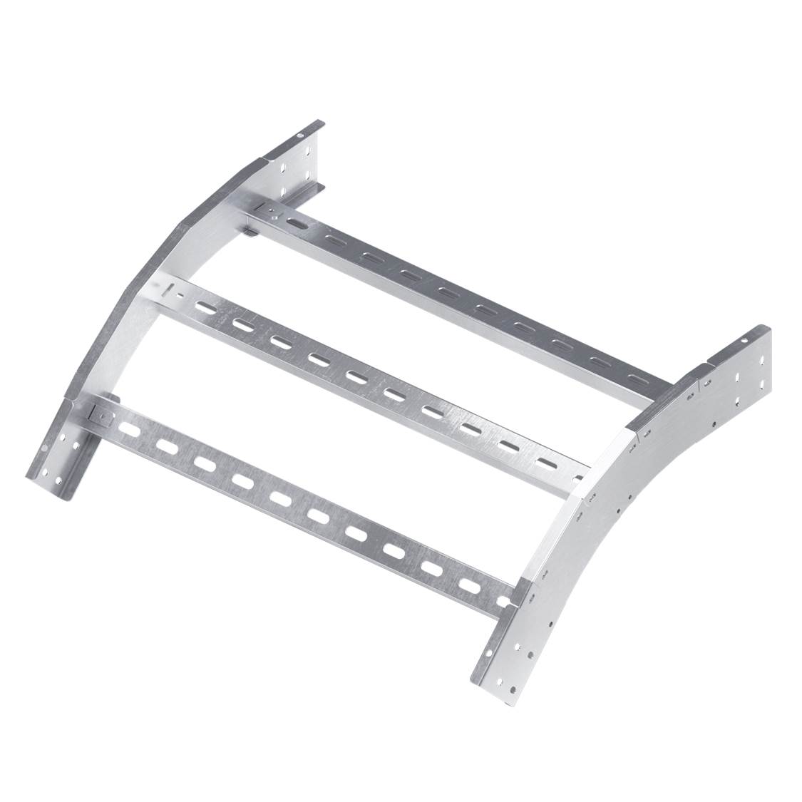 Угол лестничный вертикальный внешний 45 градусов 80х300 R600 горячеоцинкованный