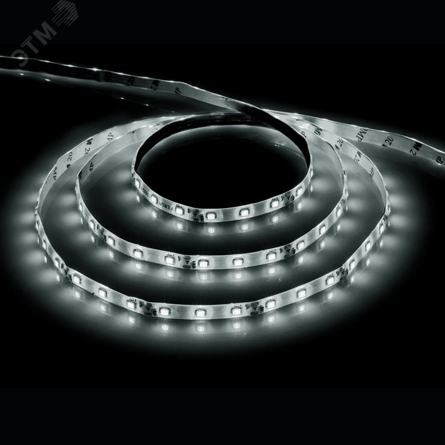 Лента светодиодная 4.8Вт/м 12В 4000К IP20 60LED/м LS603