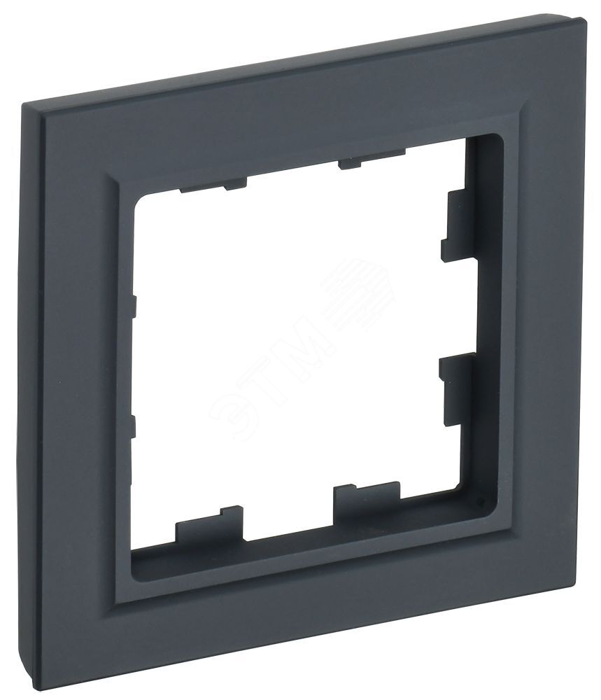 BRITE Рамка 1-местная IP44 РУ-1-БрГ-44 графит