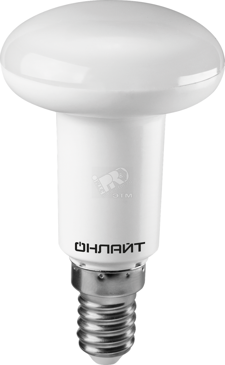 Лампа светодиодная LED зеркальная 5вт E14 R50 теплый