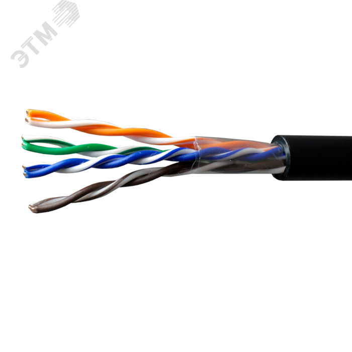 Витая пара U/UTP кат 5e 4x2xAWG24 Median Cu PE OUT