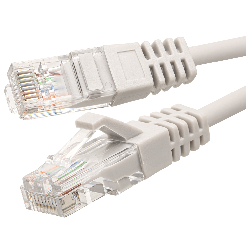 Патч-корд UTP 5e 4x2 26AWGCu LSZH серый 0.3м