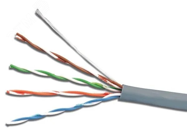 Витая пара U/UTP кат 5e 4х2х0.46 AWG24 Light PVC IN