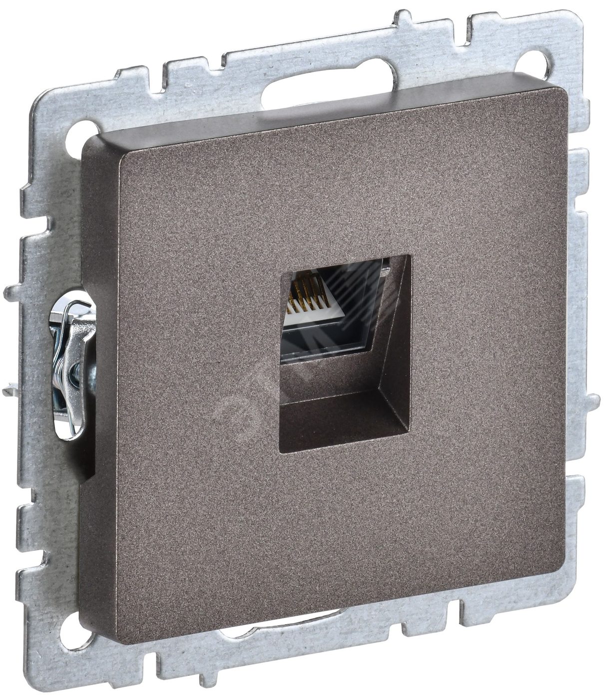 BRITE Розетка компьютерная RJ45 кат.5E РК10-БрТБ темная бронза