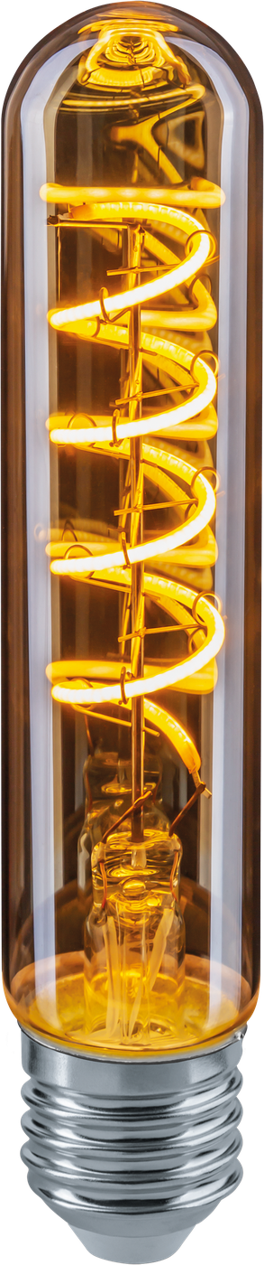 Лампа светодиодная LED 4вт E27 теплый T30 ретро FILAMENT