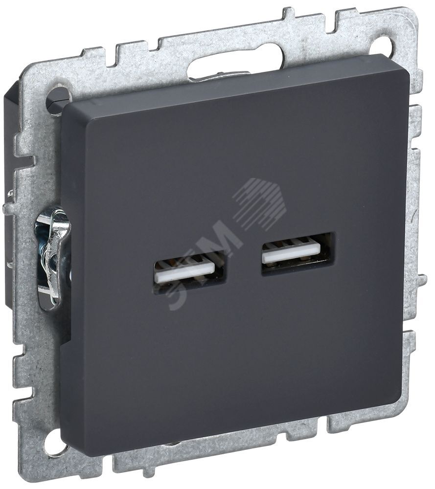 FORTE&PIANO Розетка USB A+C 3,1А FP150 черный