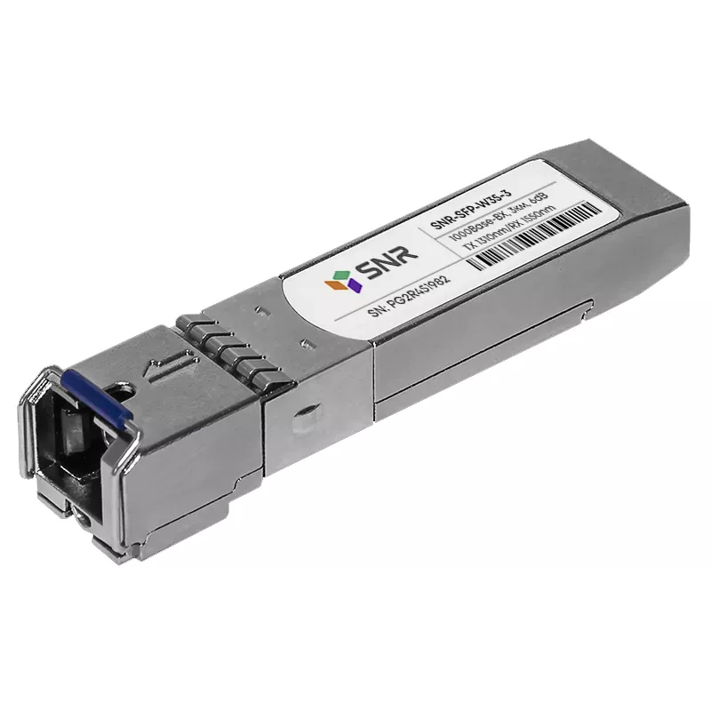 Модуль SFP 1хSC, 1 Гб/с, 6 дБ, WDM Tx:1310/Rx:1550 нм, до 3 км