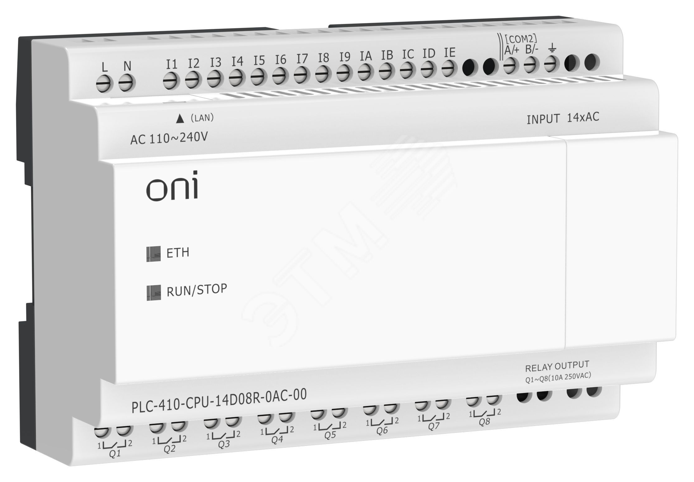 ПЛК 410 Модуль ЦПУ 14 DI 8 RO 220В AC с Ethernet портом без экрана