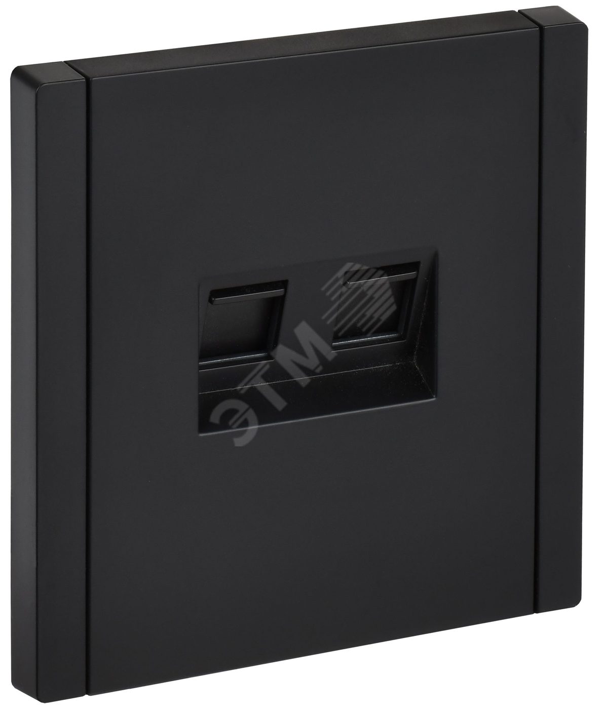FORTE&PIANO Розетка компьютерная двойная RJ45 кат.5E FP133 черный