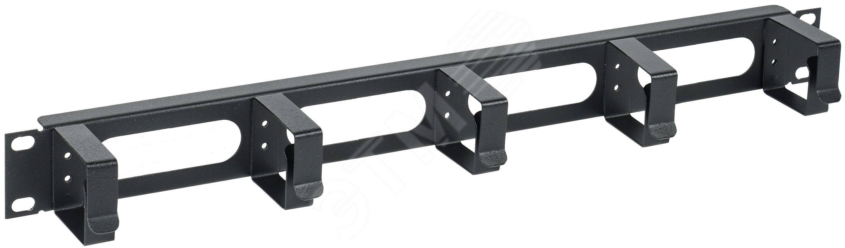 Кабельный органайзер 19'' 1U 5 колец черный