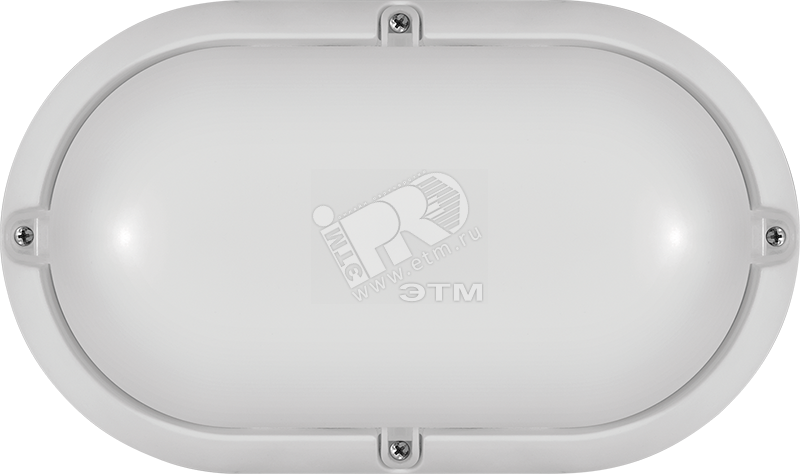 Светильник светодиодный ДБП-7w 4000К 520 Лм овальный пластиковый IP65 белый