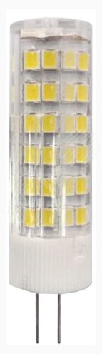 Лампа светодиодная LED 7 Вт 560Лм 2700К капсула теплый G4 170-265В LED JC-7W-220V-CER-827-G4 Standart