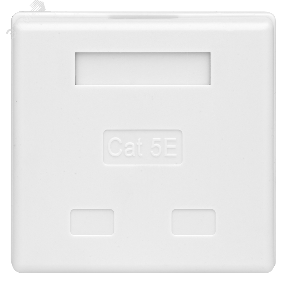 Компьютерная розетка 8P8C (RJ-45), UTP, Cat.5e, 2 порта