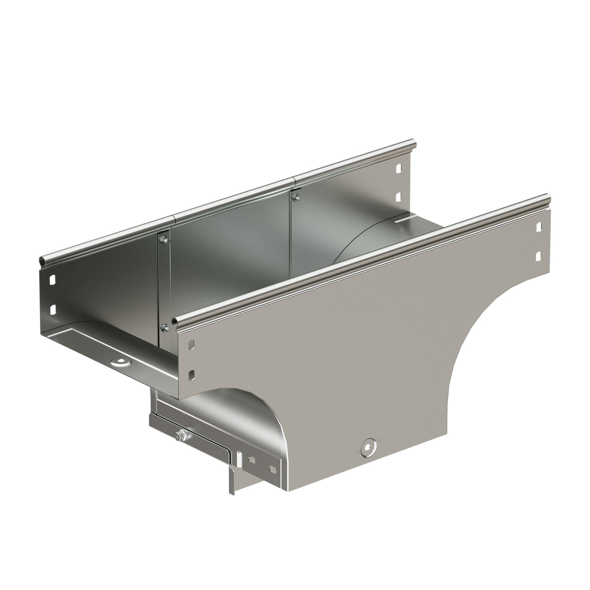 Ответвитель TDS T-образный вертикальный универсальный основание 150 H100 в комплекте крепежные элементы соединительные пластины