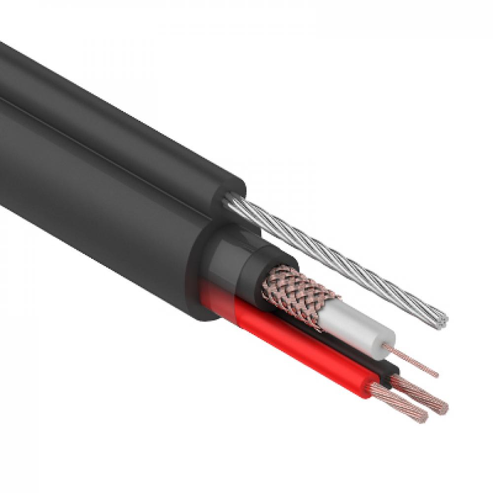 Кабель КВК-П-2 +2x0,75 мм2 (Cu/CCA) черный, 200 м