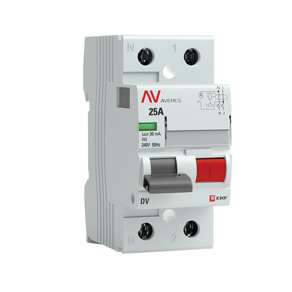 Устройство защитного отключения DV 2P 25А/30мА (A) AVERES