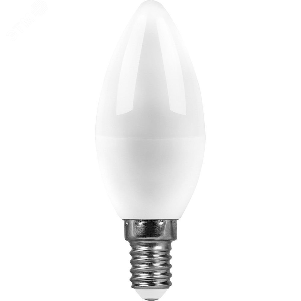 Лампа светодиодная LED 11вт E14 дневной матовая свеча