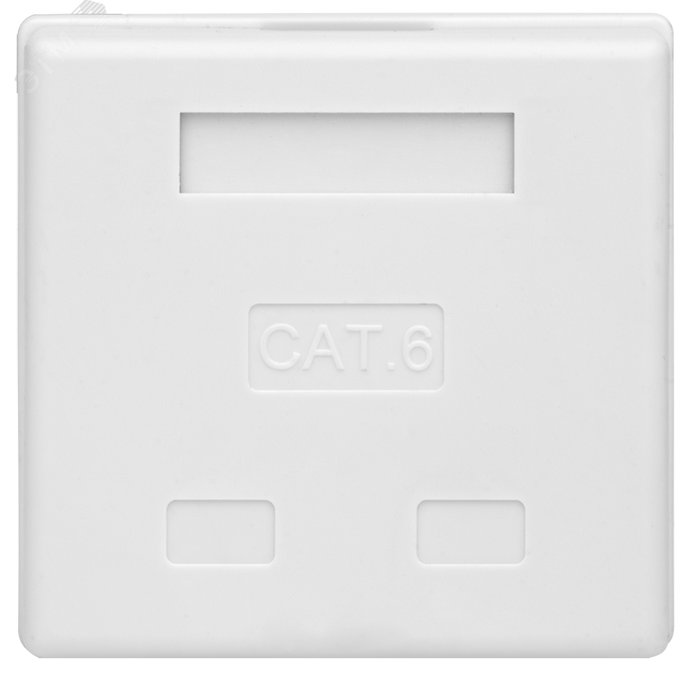 Компьютерная розетка 8P8C (RJ-45), UTP, Cat.6, 2 порта