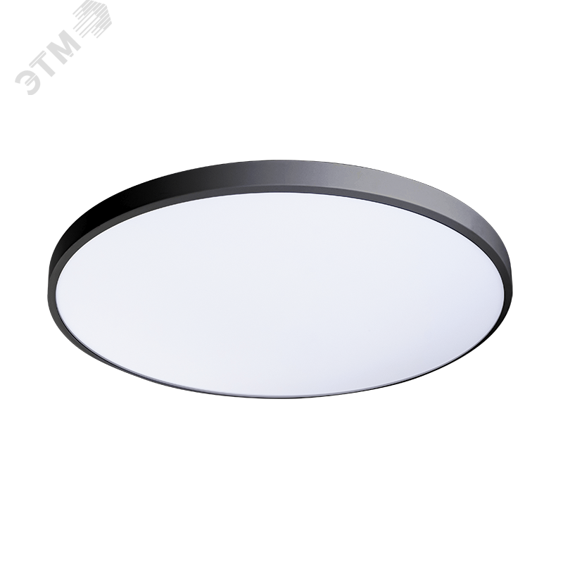 Светильник светодиодный ДБО-48w OPAL 6500К черный 3840Лм IP20