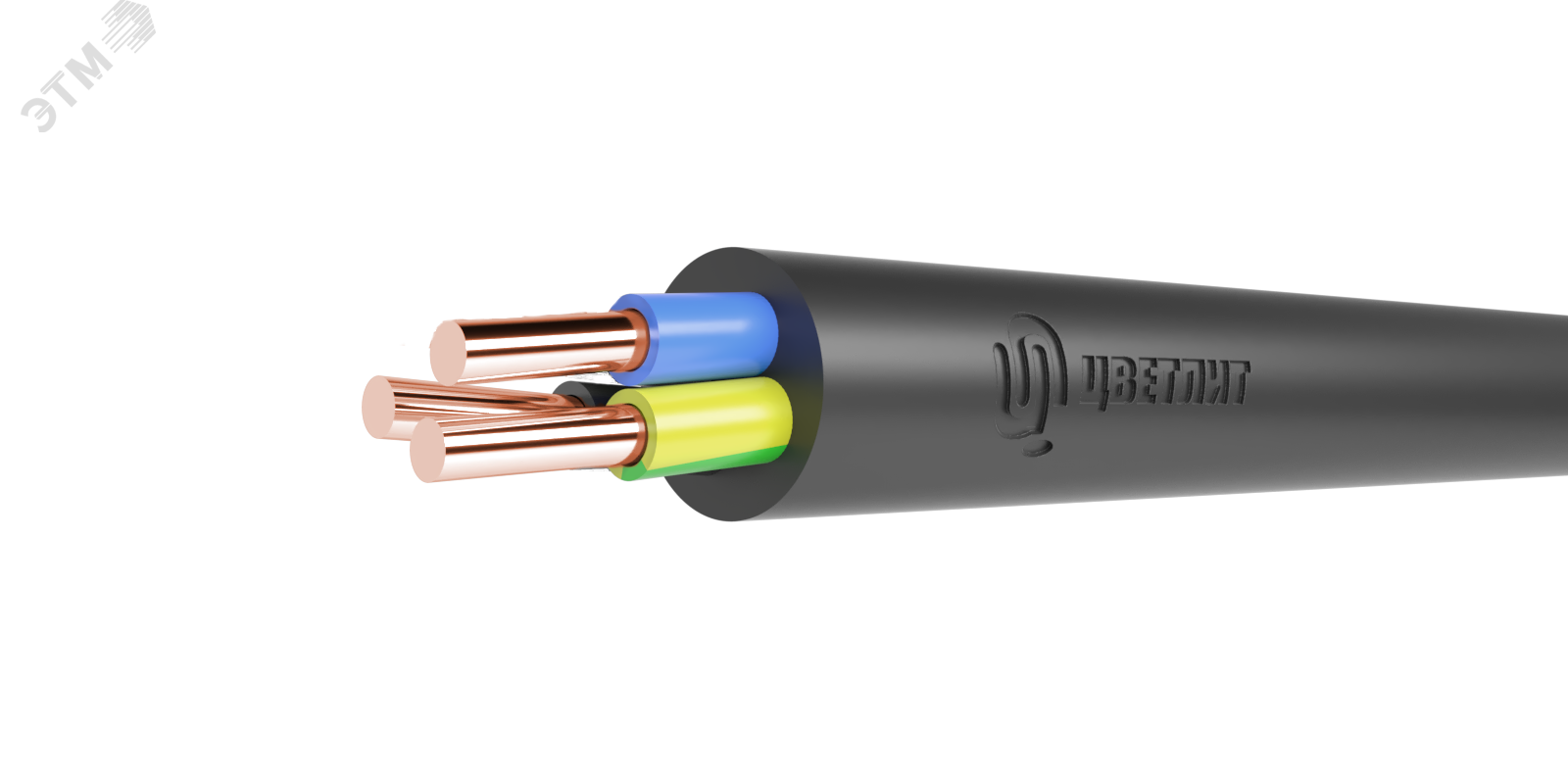 Кабель силовой ВВГнг(А)-LSLTx 3х1,5ок(N,PE)-0,66 100м ТРТС