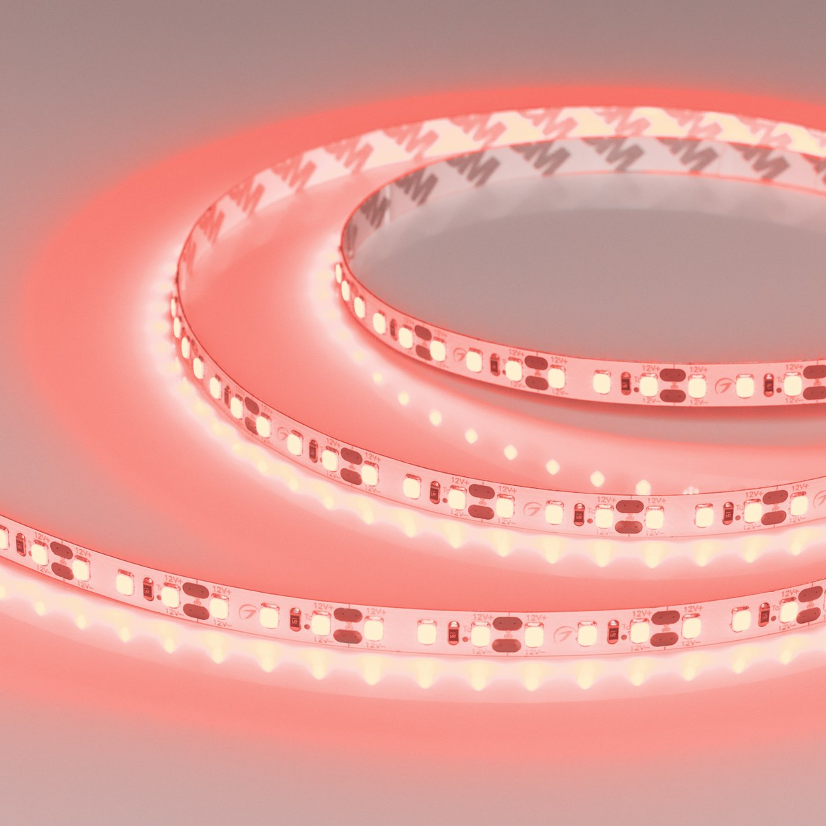 Светодиодная лента RT-A120-8mm 12V Red (9.6 W/m, IP20, 2835, 5m)