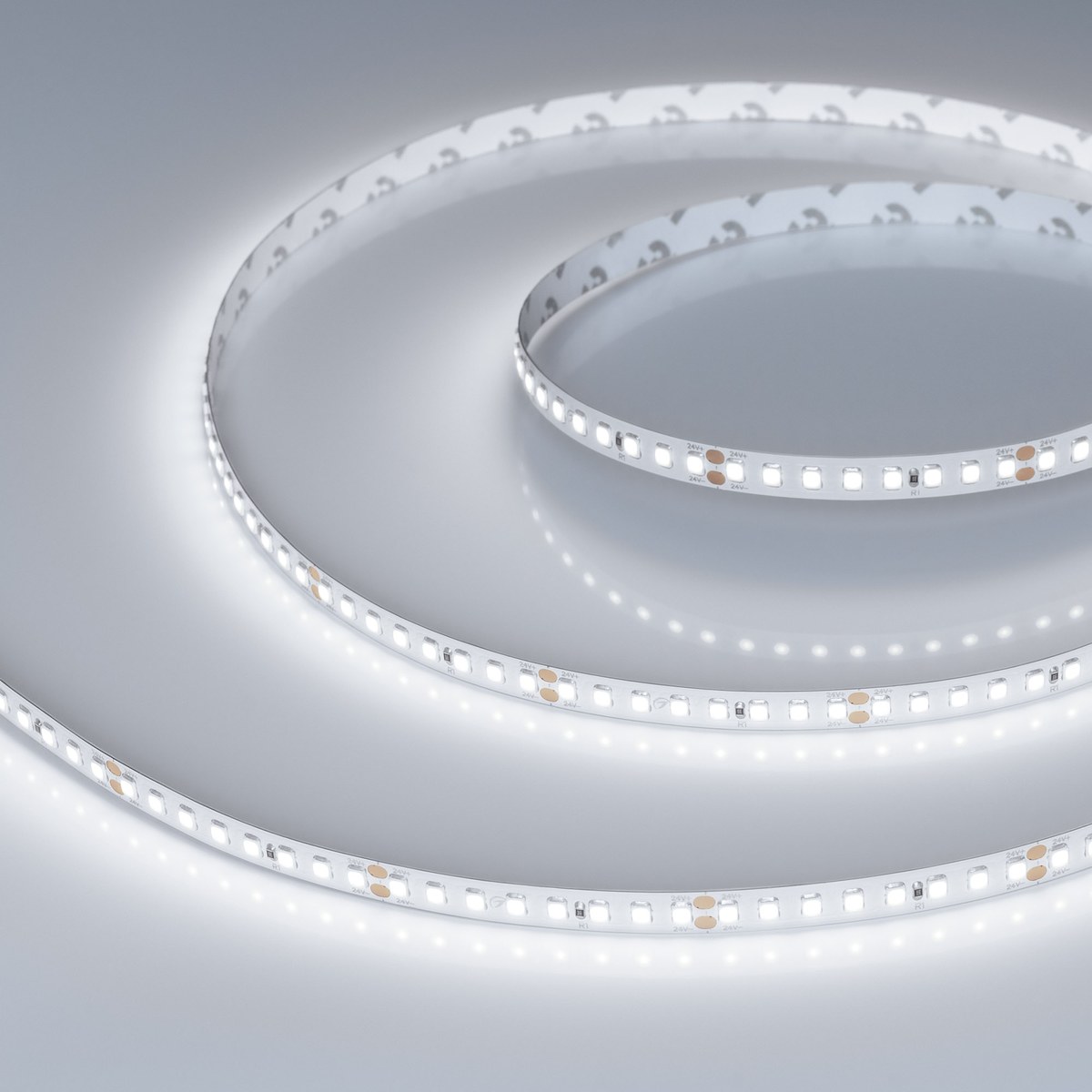 Светодиодная лента RT-A160-8mm 24V White6000 (12 W/m, IP20, 2835, 50m)