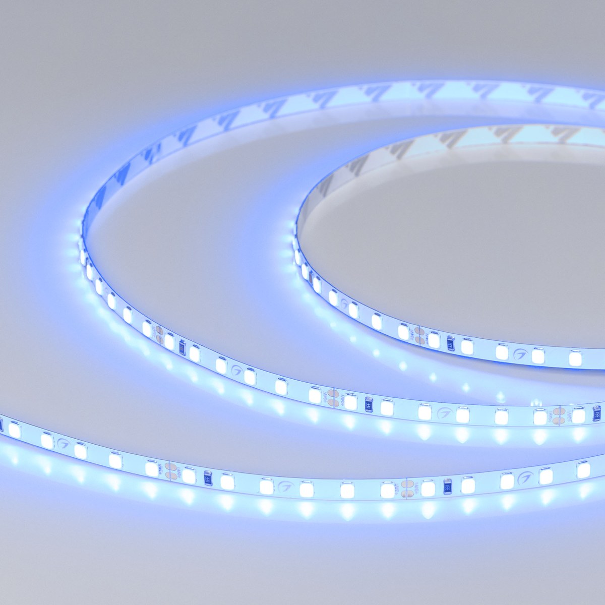 Светодиодная лента RT-A120-5mm 24V Blue (9.6 W/m, IP20, 2835, 5m)