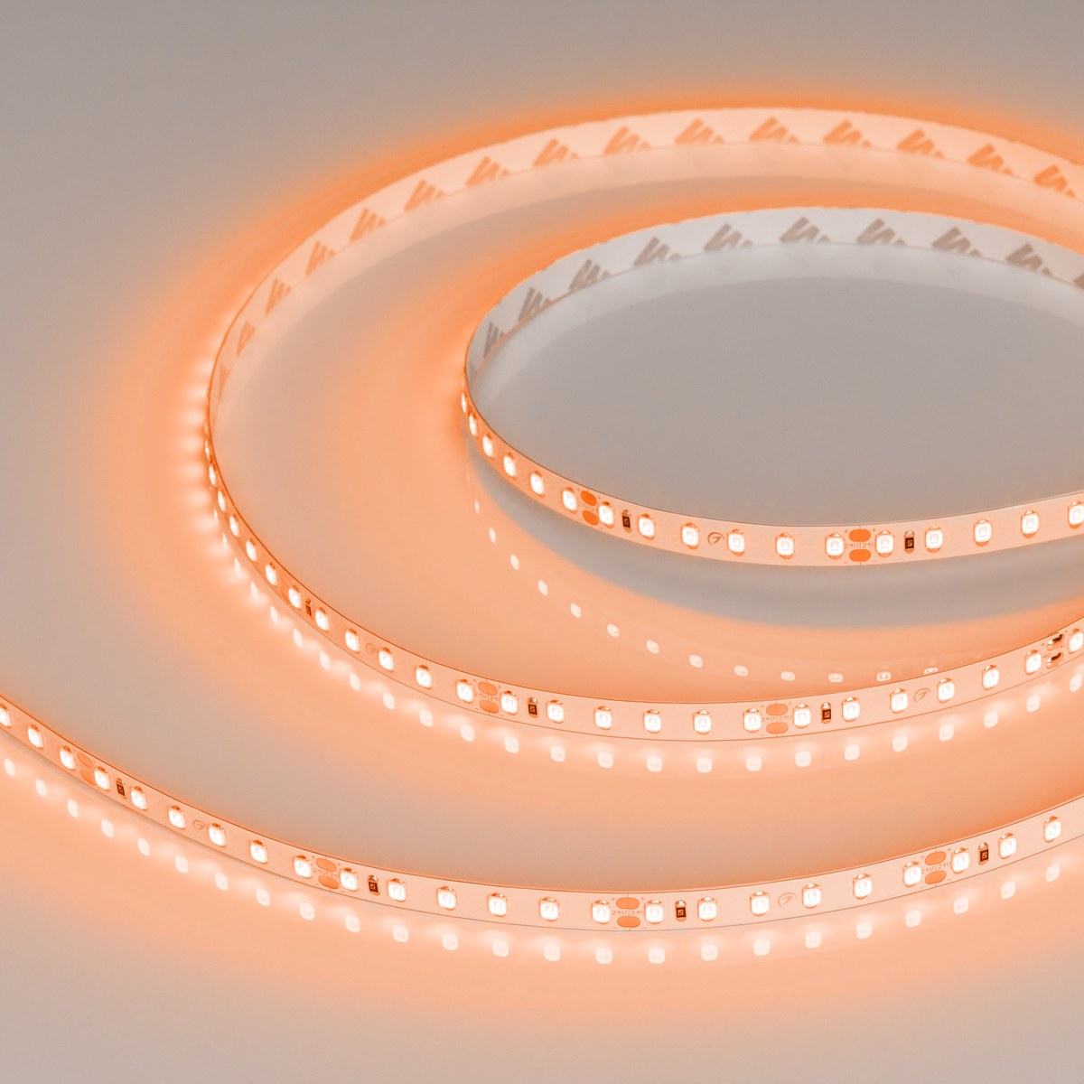 Светодиодная лента RT-A120-8mm 24V Orange (9.6 W/m, IP20, 2835, 5m)