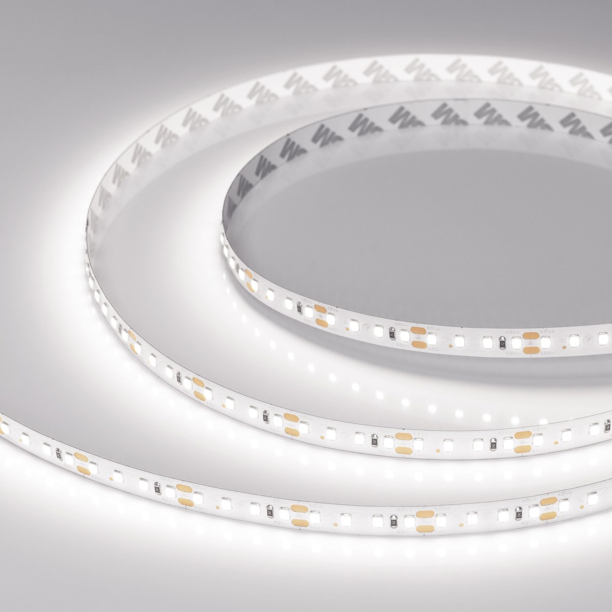 Светодиодная лента RT-A120-10mm 48V White6000 (9.6 W/m, IP20, 2835, 30m)
